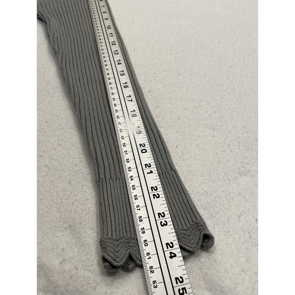 iClosam Womens Scalloped Turtleneck Sweater Size L Gray Cable Knit Long Sleeve - Picture 8 of 8